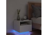 Comodino Con Luci Led Bianco 40X39X37 Cm