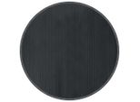 Tappeto Rotondo Grigio 100 Cm Bambù