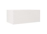 Vidaxl Fioriera Bianca 110X60X45,5 Cm In Legno Di Pino Massiccio