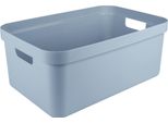 Sunware Scatola Di Stoccaggio In Plastica 45 Litri Azzurro Con Coperchio
