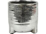 Vaso Di Fiori Countryfield Decorazione Giocattolo Color Argento 18 Cm