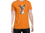 Maglietta Da Uomo Funny Dogs Breeds Chihuahua Dog Breed, Man S , Orange