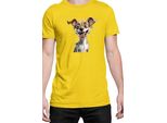 Maglietta Da Uomo Funny Dogs Breeds Chihuahua Dog Breed, Man 3XL , Jaune