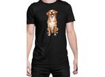Maglietta Da Uomo Funny Dogs Breeds Novia Scotia Duck Tolling Retriever Dog Breed, Man 2XL , Noir