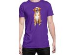 Maglietta Da Uomo Funny Dogs Breeds Novia Scotia Duck Tolling Retriever Dog Breed, Man 2XL , Lilas