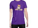 Maglietta Da Uomo Funny Dogs Breeds Pomeranian Dog Breed, Man Xl , Lilas