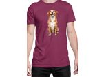 Maglietta Da Uomo Funny Dogs Breeds Novia Scotia Duck Tolling Retriever Dog Breed, Man 2XL , Bordeaux
