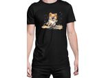 Maglietta Da Uomo Funny Dogs Breeds Pomeranian Dog Breed, Man 2XL , Noir