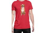 Maglietta Da Uomo Funny Dogs Breeds Novia Scotia Duck Tolling Retriever Dog Breed, Man Xl , Rouge
