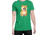 Maglietta Da Uomo Funny Dogs Breeds Shiba Inu Dog Breed, Man Xl , Vert