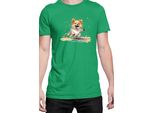 Maglietta Da Uomo Funny Dogs Breeds Pomeranian Dog Breed, Man 2XL , Vert