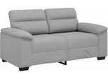 Vidaxl Divano 2 Posti Grigio Nuvola 120 Cm Tessuto