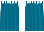 Vidaxl Tende Oscuranti Con Anelli 2 Pezzi Turchese 175 X 140 Cm