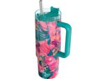 Quokka Vibe Smartgrip, Tazza Termica In Acciaio Inox Petali D'olio, 880 Ml, 40371