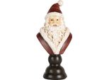 Clayre & Eef Decorazione Natalizia Figura Babbo Natale 7X5X15 Cm Plastica Rossa