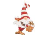Gnomo Natalizio Clayre & Eef 10 Cm In Plastica Rossa