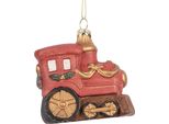 Clayre & Eef Trenino Natalizio 9X5X9 Cm Plastica Rossa