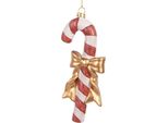 Ornamento Natalizio Clayre & Eef Bastoncino Di Zucchero 18 Cm Plastica Rossa
