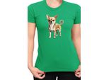 Maglietta Da Donna Dogs Breeds Chihuahua Dog Breed 005, Lady 2XL , Vert