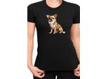 Maglietta Da Donna Dogs Breeds Chihuahua Dog Breed 006, Lady 2XL , Noir