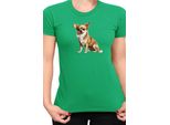Maglietta Da Donna Dogs Breeds Chihuahua Dog Breed 006, Lady L , Vert