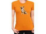 Maglietta Da Donna Dogs Breeds Chihuahua Dog Breed 006, Lady 2XL , Orange