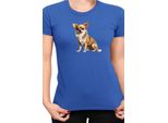 Maglietta Da Donna Dogs Breeds Chihuahua Dog Breed 006, Lady Xl , Bleu