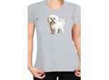 Maglietta Da Donna Dogs Breeds Maltese Dog Breed 005, Lady L , Gris