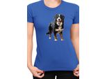 Maglietta Da Donna Dogs Breeds Weimaraner Dog Breed 007, Lady M , Bleu