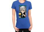 Maglietta Da Donna Demon Anime Slayer Kimetsu No Yaiba Uzui Tengen 001, Lady Xs , Bleu