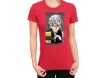 Maglietta Da Donna Demon Anime Slayer Kimetsu No Yaiba Uzui Tengen 001, Lady 2XL , Rouge