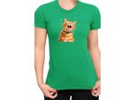 Maglietta Da Donna Funny Cats Breeds American Shorthair Cat, Lady Xs , Vert