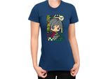 Maglietta Da Donna Demon Anime Slayer Kimetsu No Yaiba Chibi Giyu Tomioka, Lady 2XL , Bleu Foncé