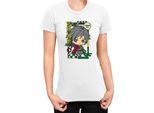 Maglietta Da Donna Demon Anime Slayer Kimetsu No Yaiba Chibi Giyu Tomioka, Lady S , Blanc