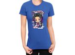 Maglietta Da Donna Demon Anime Slayer Kimetsu No Yaiba Chibi Kocho Shinobu, Lady S , Bleu
