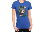 Maglietta Da Donna Demon Anime Slayer Kimetsu No Yaiba Chibi Giyu Tomioka, Lady 2XL , Bleu