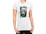 Maglietta Da Donna Demon Anime Slayer Kimetsu No Yaiba Chibi Tengen Uzui, Lady S , Blanc
