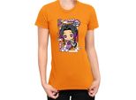 Maglietta Da Donna Demon Anime Slayer Kimetsu No Yaiba Chibi Kocho Shinobu, Lady Xl , Orange