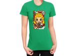 Maglietta Da Donna Demon Anime Slayer Kimetsu No Yaiba Chibi Kyojuro Rengoku, Lady M , Vert