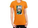Maglietta Da Donna Demon Anime Slayer Kimetsu No Yaiba Chibi Tengen Uzui, Lady M , Orange