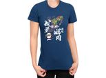 Maglietta Da Donna Demon Anime Slayer Kimetsu No Yaiba Giyu Tomioka 02, Lady 2XL , Bleu Foncé