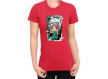 Maglietta Da Donna Demon Anime Slayer Kimetsu No Yaiba Chibi Tengen Uzui, Lady 2XL , Rouge