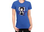 Maglietta Da Donna Demon Anime Slayer Kimetsu No Yaiba Shinobu Kocho Sleeping, Lady 2XL , Bleu