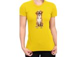 Maglietta Da Donna Funny Dogs Breeds Novia Scotia Duck Tolling Retriever Dog Breed, Lady S , Jaune