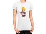 Maglietta Da Donna Dragon Anime Manga Ball Z Goku 31, Lady Xl , Blanc