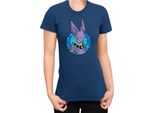 Maglietta Da Donna Dragon Anime Manga Ball Z Beerus 01, Lady S , Bleu Foncé