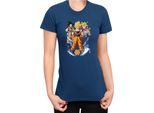 Maglietta Da Donna Dragon Anime Manga Ball Z Goku 01, Lady Xs , Bleu Foncé