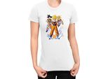 Maglietta Da Donna Dragon Anime Manga Ball Z Goku 01, Lady M , Blanc