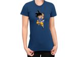 Maglietta Da Donna Dragon Anime Manga Ball Z Goku 16, Lady S , Bleu Foncé