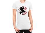 Maglietta Da Donna Dragon Anime Manga Ball Z Kanji Goku, Lady L , Blanc